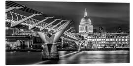 Acrylglasbild London - St. Paul’s im Lichterglanz - Melanie Viola