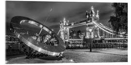 Acrylglasbild London - Tower Bridge im Lichterglanz - Melanie Viola