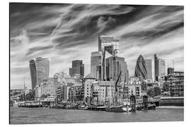 Alubild London Skyline mit einzigartigem Flair - Melanie Viola