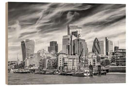 Holzbild London Skyline mit einzigartigem Flair - Melanie Viola