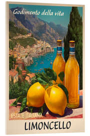Acrylglasbild Limoncello Retro-Kunst