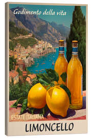 Leinwandbild Limoncello Retro-Kunst
