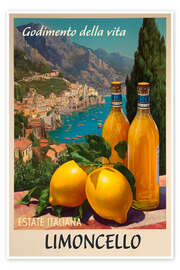 Poster Limoncello Retro-Kunst