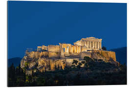 Gallery Print Die Akropolis von Athen in der Abenddämmerung