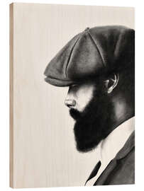 Holzbild Schatten der Entschlossenheit - Denny Stoekenbroek