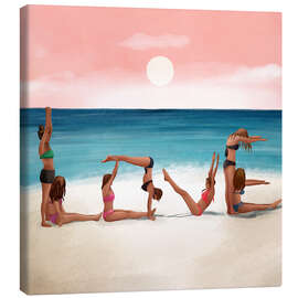 Leinwandbild Sonnenuntergang Liebe