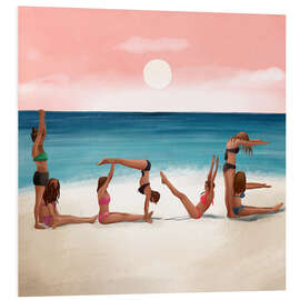 Hartschaumbild Sonnenuntergang Liebe