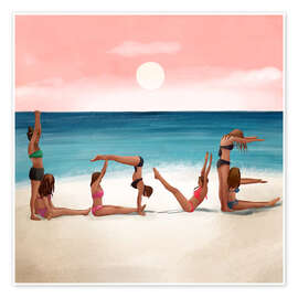 Poster Sonnenuntergang Liebe