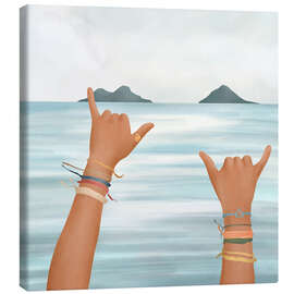 Leinwandbild Shaka-Zeichen - Branka Kodžoman