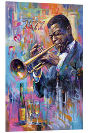Acrylglasbild Champagne and Jazz - Leon Devenice