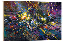 Holzbild Am Anfang - Leon Devenice