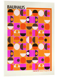 Acrylglasbild Bauhaus Pink Panton Pop