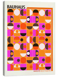 Leinwandbild Bauhaus Pink Panton Pop