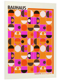 Hartschaumbild Bauhaus Pink Panton Pop