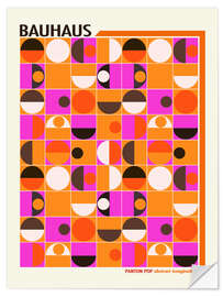 Wandsticker Bauhaus Pink Panton Pop