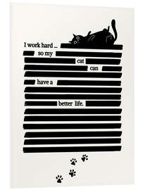 Hartschaumbild Cat Life