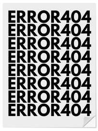 Wandsticker Error404