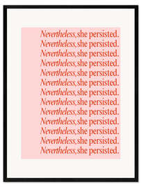 Gerahmter Kunstdruck Nevertheless - Typobox