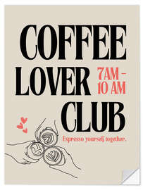 Wandsticker Coffee Lover Club