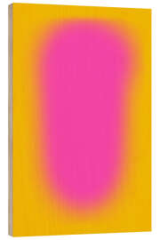 Holzbild Pink orb - Lisa Ketty