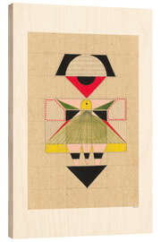 Holzbild Geisha Geometry