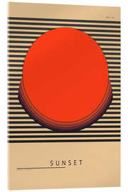 Acrylglasbild Sunset