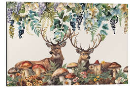 Alubild Hirschfreunde im Wald - Andrea Haase