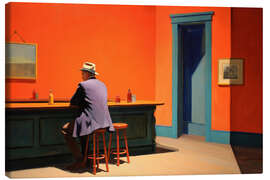 Leinwandbild Orange Saloon