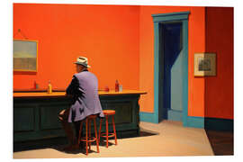 Hartschaumbild Orange Saloon