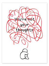 Wandbild You're Not Your Thoughts - Nikita Abakumov