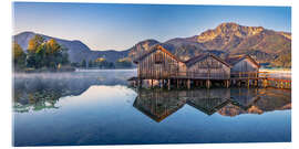 Acrylglasbild Morgens am Kochelsee in Bayern - Achim Thomae