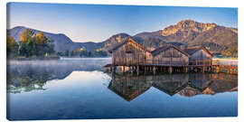 Leinwandbild Morgens am Kochelsee in Bayern - Achim Thomae