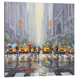 Alubild Regentag in New York - Paul Simmons