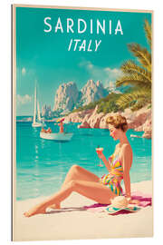 Gallery Print Sardinien, Italien, Vintage Reisekunst