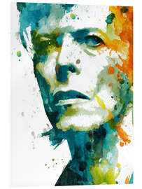 Acrylglasbild David Bowie Aquarell
