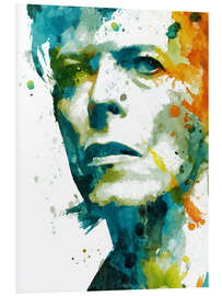 Hartschaumbild David Bowie Aquarell