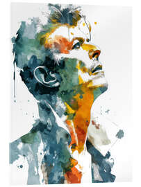 Acrylglasbild David Bowie Aquarell II