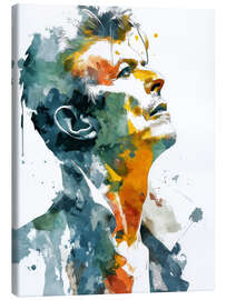 Leinwandbild David Bowie Aquarell II