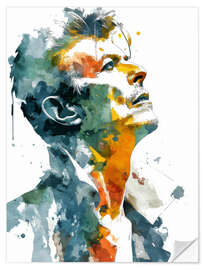 Wandsticker David Bowie Aquarell II
