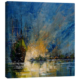 Leinwandbild Hafen - Justyna Kopania