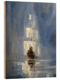 Holzbild Nebel - Justyna Kopania