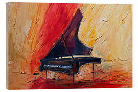 Holzbild Piano - Justyna Kopania