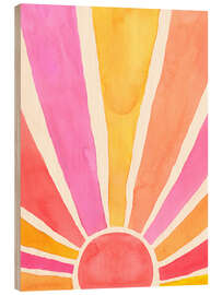 Holzbild Sonne ist Sonnenschein