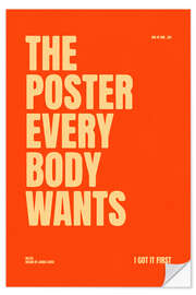 Wandsticker The Poster Everybody Wants