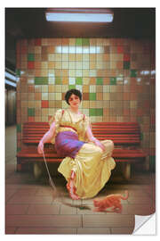 Wandsticker U-Bahn-Idylle