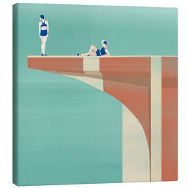 Leinwandbild Turmspringen - Layla Oz