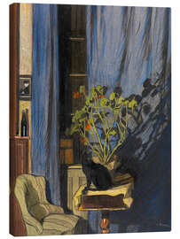 Leinwandbild Die schwarze Katze - Walter Conz