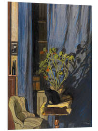 Hartschaumbild Die schwarze Katze - Walter Conz