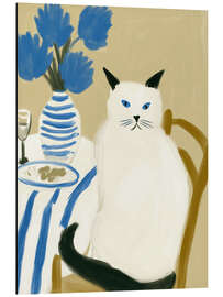 Tableau en aluminium Cat alone at home - Frank Daske