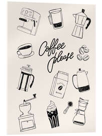 Acrylglasbild Kaffee bitte